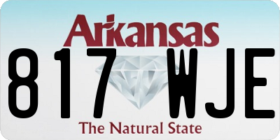 AR license plate 817WJE