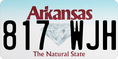 AR license plate 817WJH