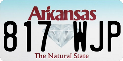 AR license plate 817WJP