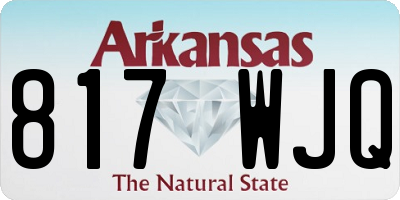 AR license plate 817WJQ