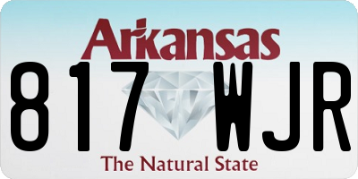 AR license plate 817WJR