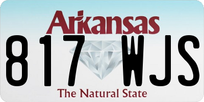 AR license plate 817WJS