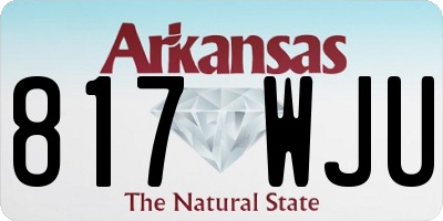 AR license plate 817WJU