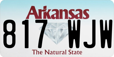 AR license plate 817WJW