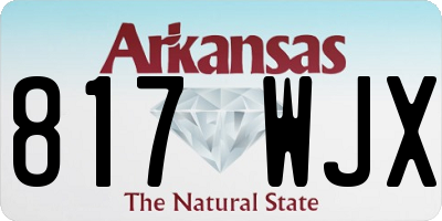 AR license plate 817WJX