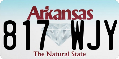 AR license plate 817WJY
