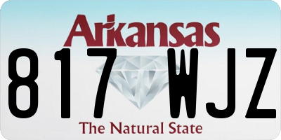 AR license plate 817WJZ