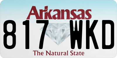 AR license plate 817WKD
