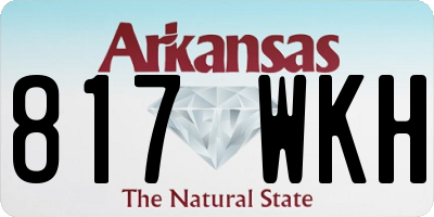 AR license plate 817WKH