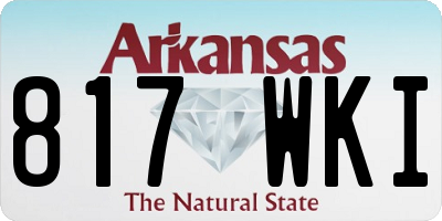 AR license plate 817WKI