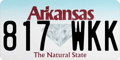 AR license plate 817WKK