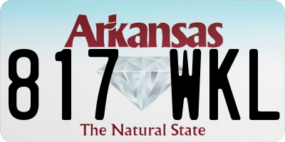 AR license plate 817WKL