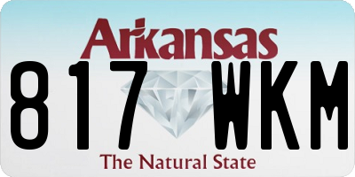 AR license plate 817WKM