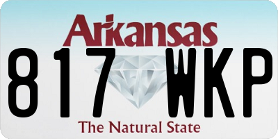 AR license plate 817WKP