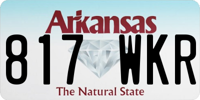 AR license plate 817WKR