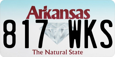 AR license plate 817WKS