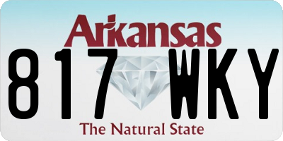 AR license plate 817WKY