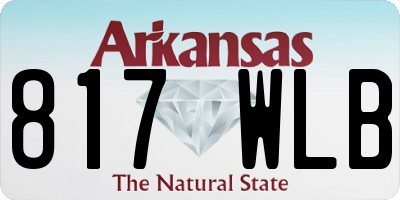 AR license plate 817WLB