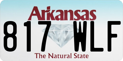AR license plate 817WLF