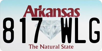 AR license plate 817WLG