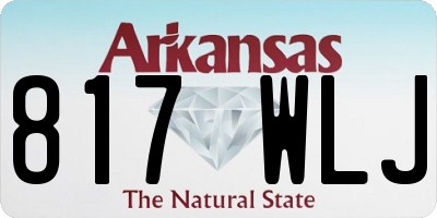 AR license plate 817WLJ