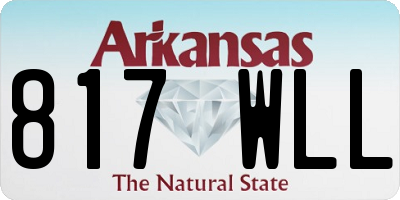 AR license plate 817WLL