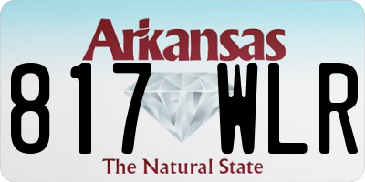 AR license plate 817WLR
