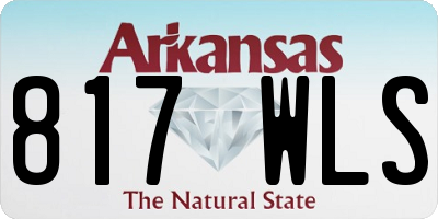 AR license plate 817WLS