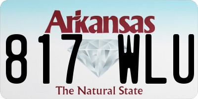 AR license plate 817WLU