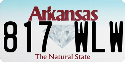AR license plate 817WLW