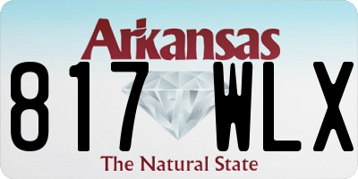 AR license plate 817WLX