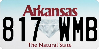 AR license plate 817WMB