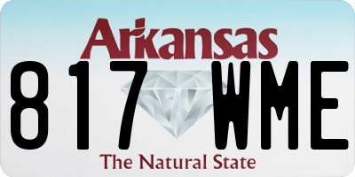AR license plate 817WME