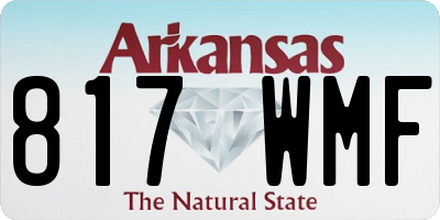 AR license plate 817WMF