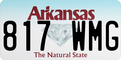 AR license plate 817WMG