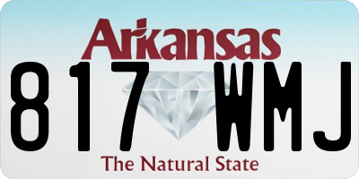 AR license plate 817WMJ