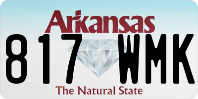AR license plate 817WMK
