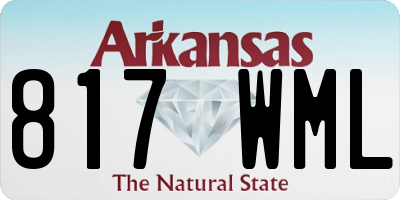 AR license plate 817WML
