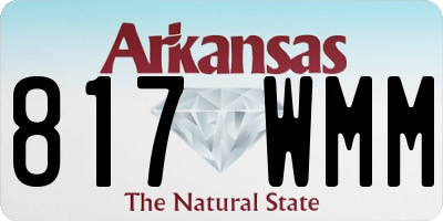 AR license plate 817WMM