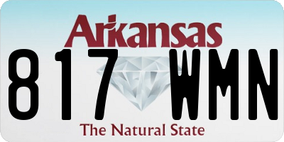 AR license plate 817WMN