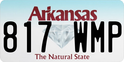 AR license plate 817WMP