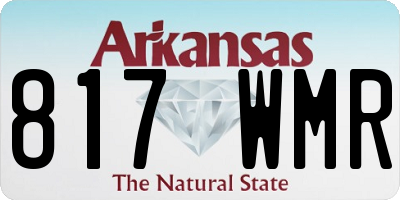 AR license plate 817WMR