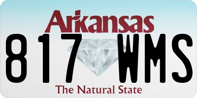AR license plate 817WMS