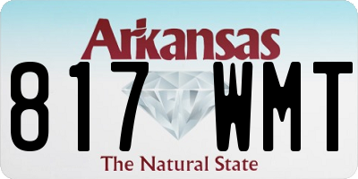 AR license plate 817WMT