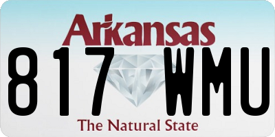 AR license plate 817WMU