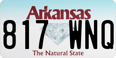 AR license plate 817WNQ