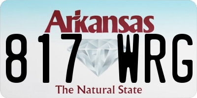 AR license plate 817WRG