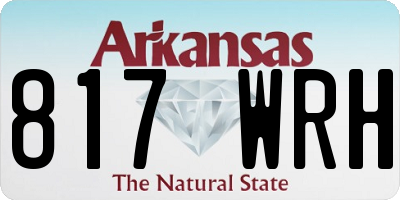 AR license plate 817WRH
