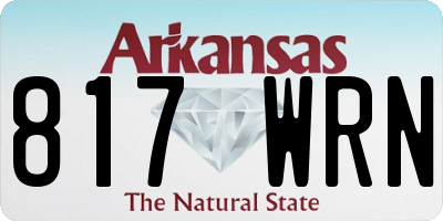 AR license plate 817WRN