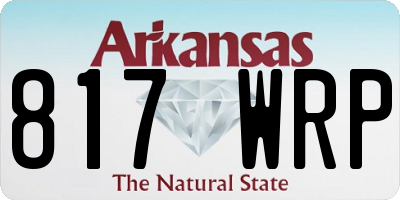 AR license plate 817WRP